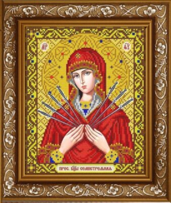 ИС-4039 Пресвятая Богородица Семистрельная в золоте