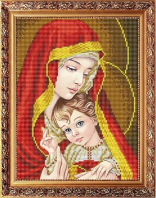 403 Богородица с младенцем в золоте
