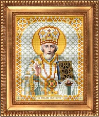 И-5015 Святой Николай Чудотворец в белом одеянии